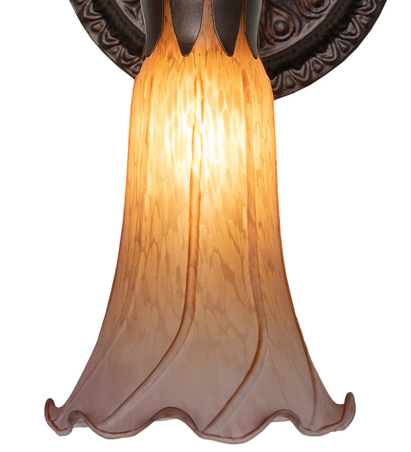 Meyda Tiffany 261103 One Light Wall Sconce, Mahogany Bronze