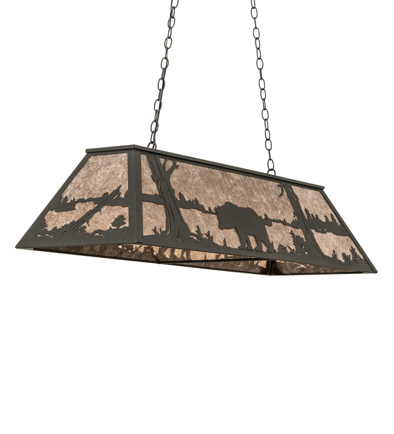 Meyda Tiffany 261218 Six Light Pendant, Old Wrought Iron