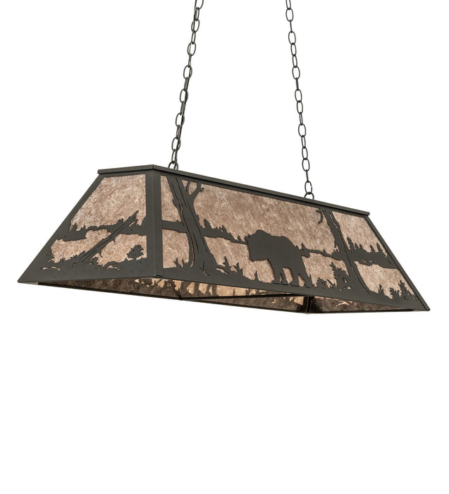 Meyda Tiffany 261218 Six Light Pendant, Old Wrought Iron