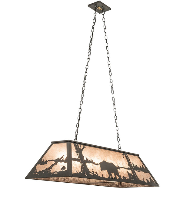 Meyda Tiffany 261218 Six Light Pendant, Old Wrought Iron