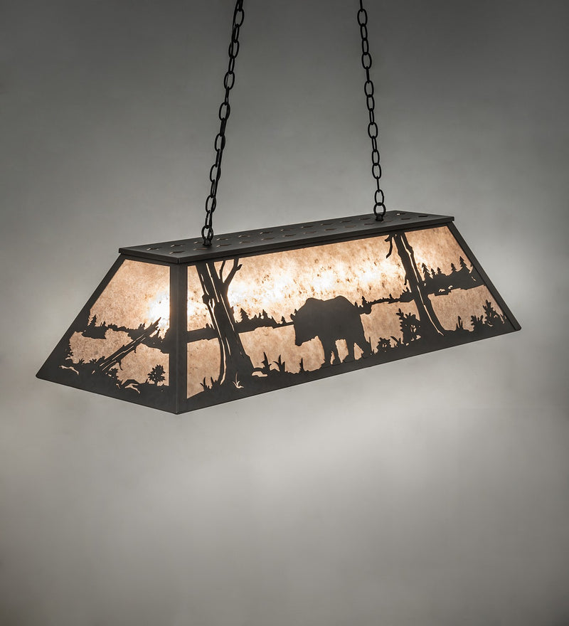 Meyda Tiffany 261218 Six Light Pendant, Old Wrought Iron