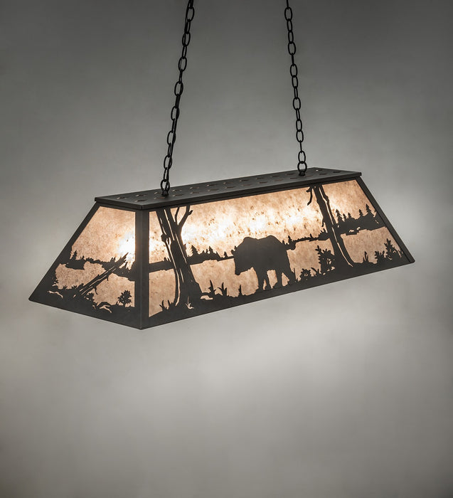 Meyda Tiffany 261218 Six Light Pendant, Old Wrought Iron
