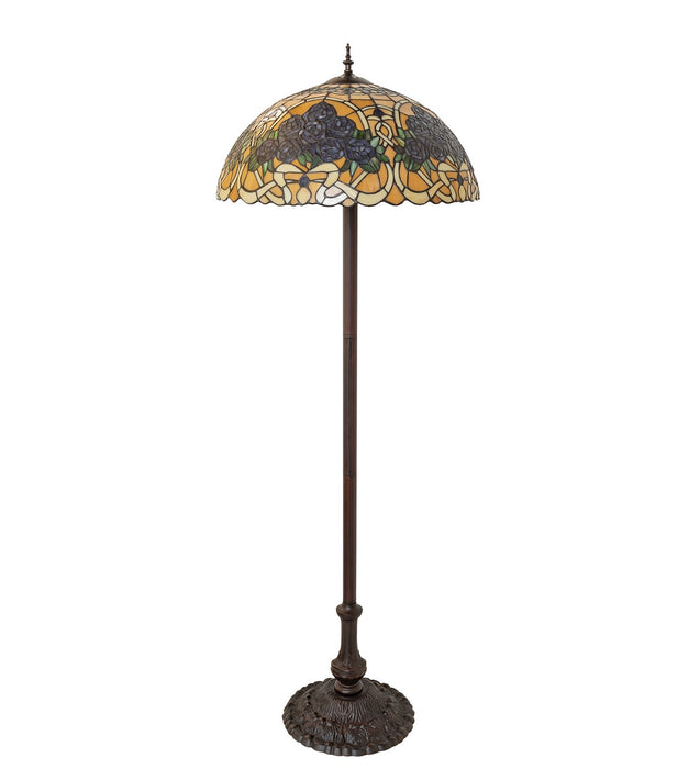 Meyda Tiffany 261308 Three Light Floor Lamp, Mahogany Bronze