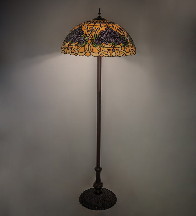 Meyda Tiffany 261308 Three Light Floor Lamp, Mahogany Bronze