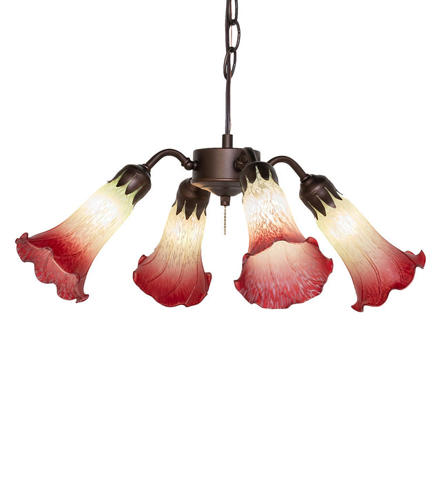 Meyda Tiffany 261501 Four Light Fan Light, Mahogany Bronze