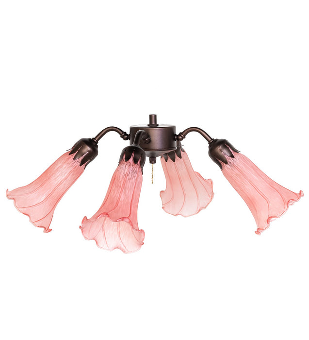 Meyda Tiffany 261502 Four Light Fan Light, Mahogany Bronze