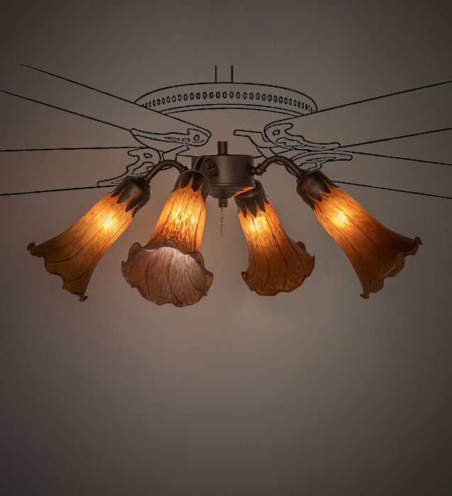 Meyda Tiffany 261503 Four Light Fan Light