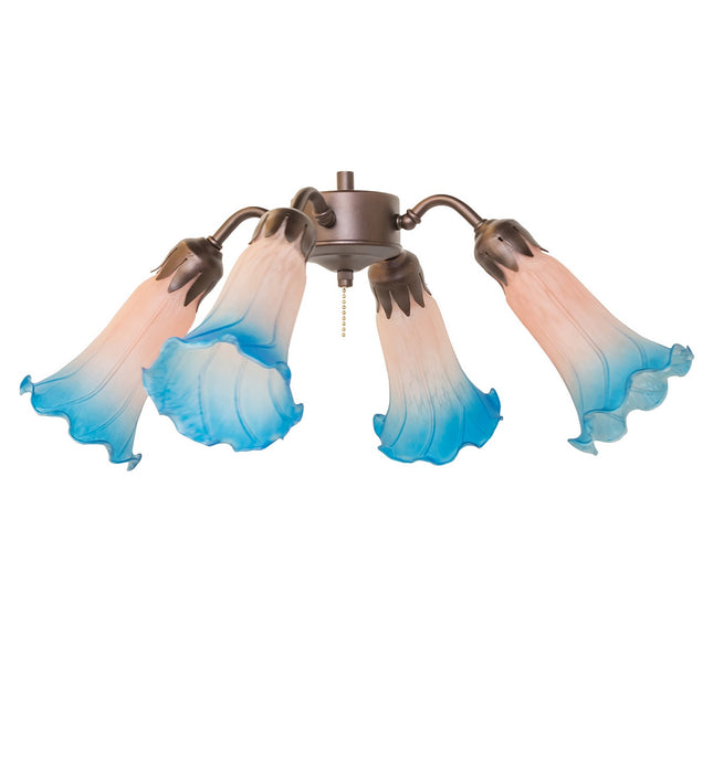 Meyda Tiffany 261508 Four Light Fan Light, Mahogany Bronze