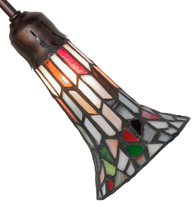 Meyda Tiffany 261521 Four Light Fan Light, Mahogany Bronze