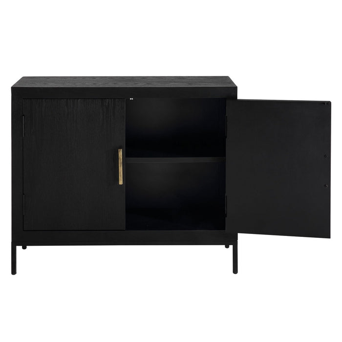 Uttermost 22891 Cabinet, Dark Ebony Oak