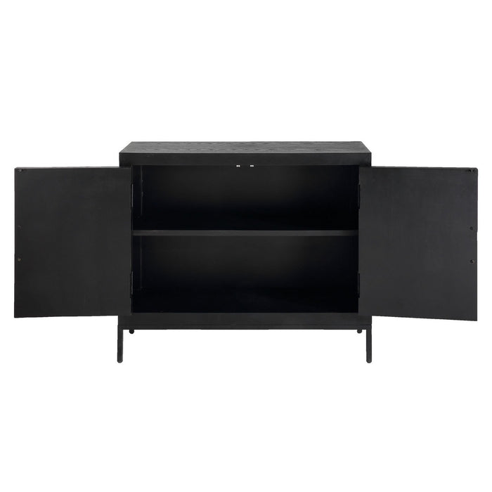 Uttermost 22891 Cabinet, Dark Ebony Oak