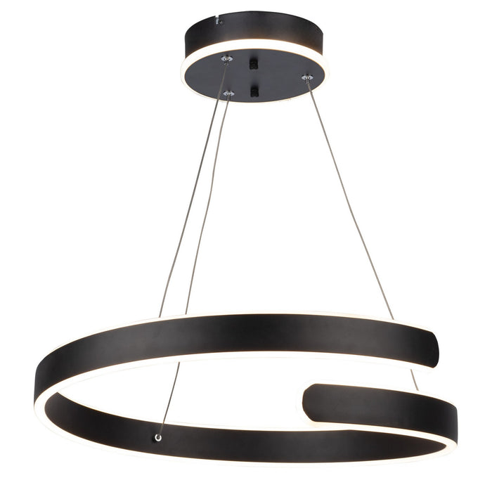 Artcraft AC7619BK LED Chandelier, Black