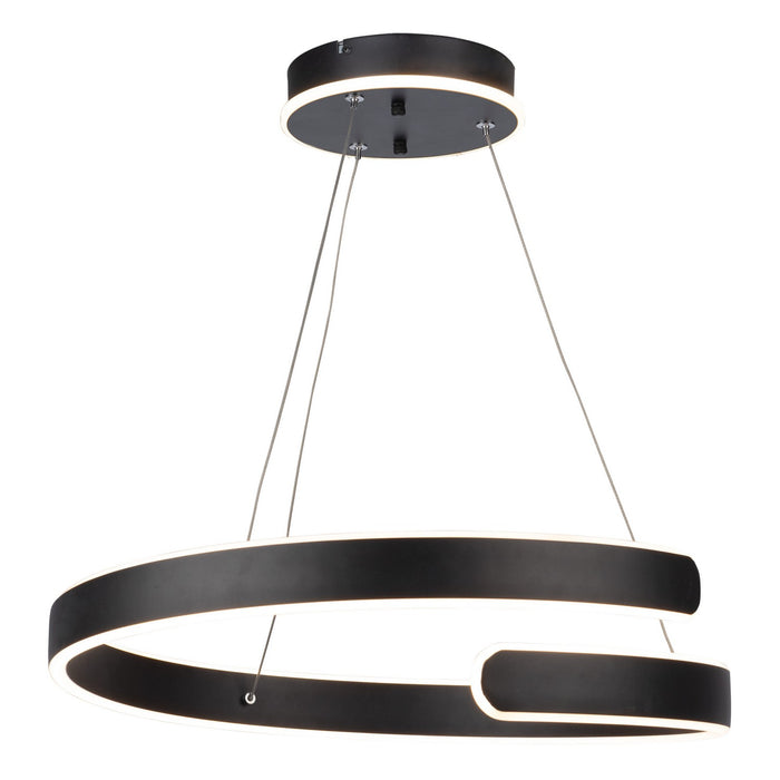 Artcraft AC7619BK LED Chandelier, Black