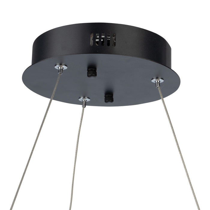 Artcraft AC7619BK LED Chandelier, Black