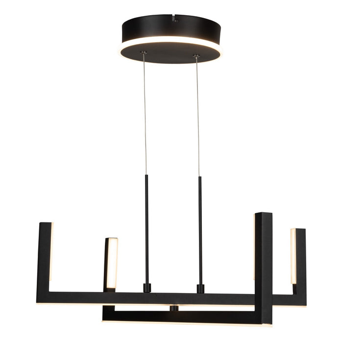 Artcraft AC6774BK LED Chandelier, Black