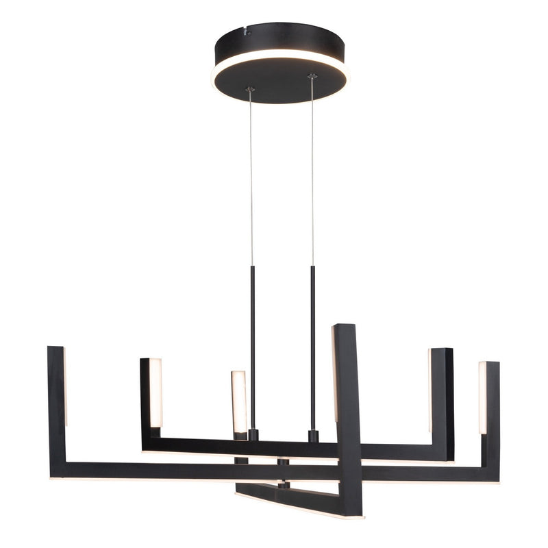 Artcraft AC6776BK LED Chandelier, Black