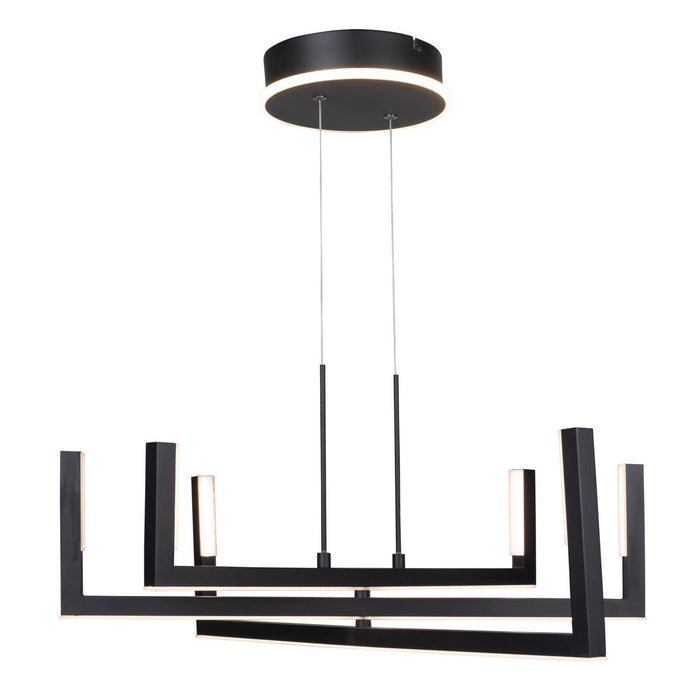 Artcraft AC6776BK LED Chandelier, Black