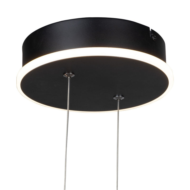 Artcraft AC6776BK LED Chandelier, Black
