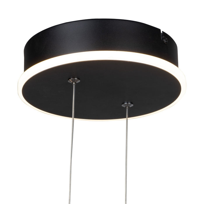 Artcraft AC6776BK LED Chandelier, Black