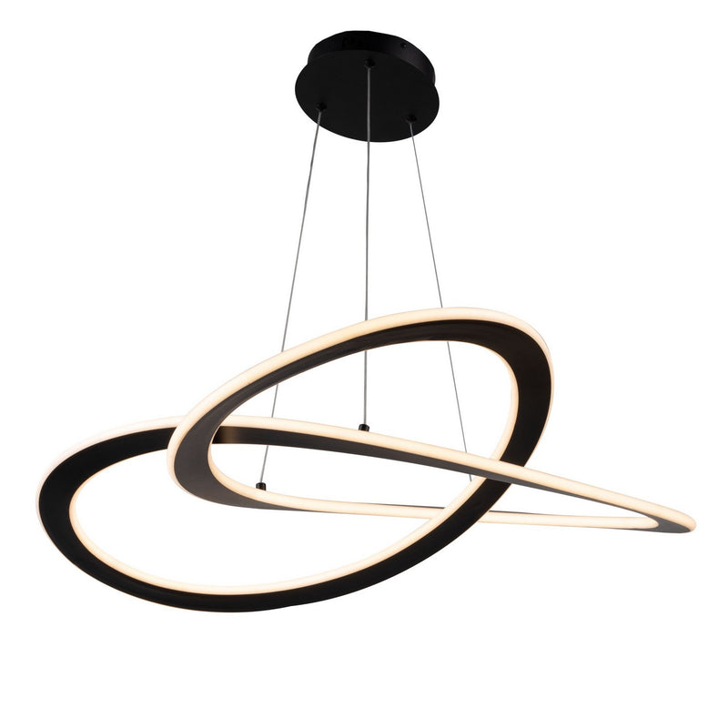 Artcraft AC7079BK LED Chandelier, Black