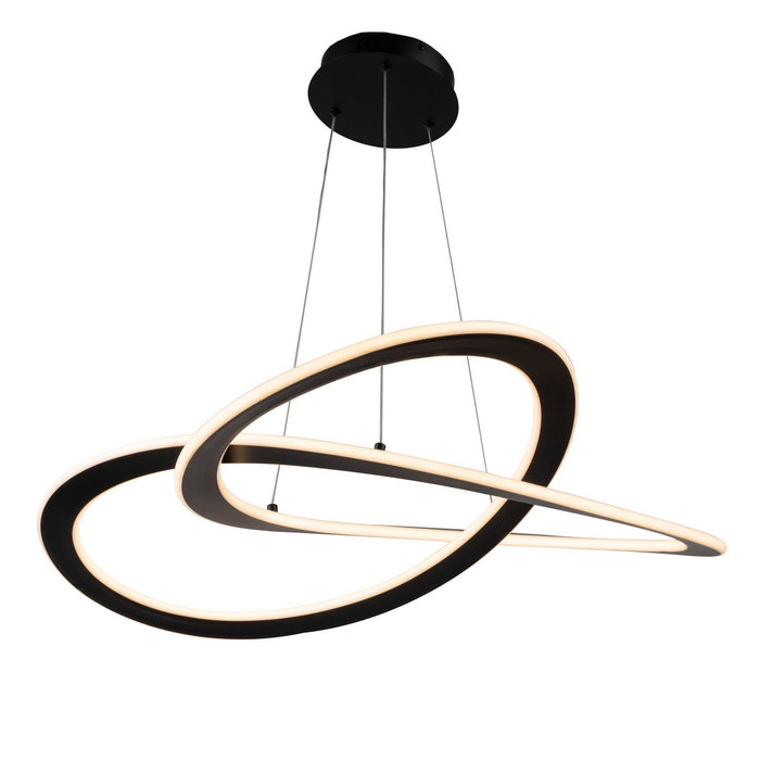 Artcraft AC7079BK LED Chandelier, Black