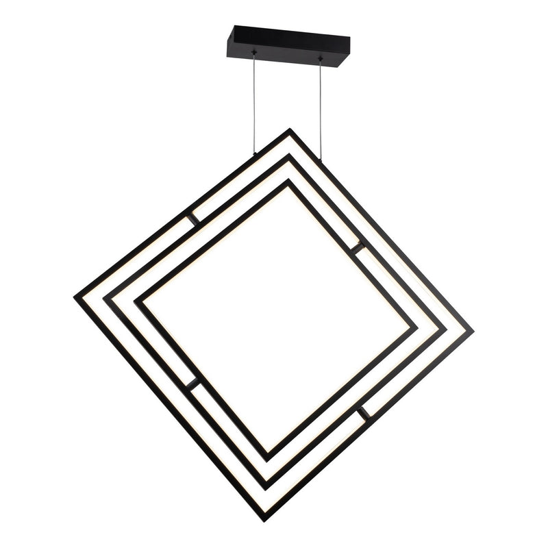 Artcraft AC7624BK LED Chandelier, Black