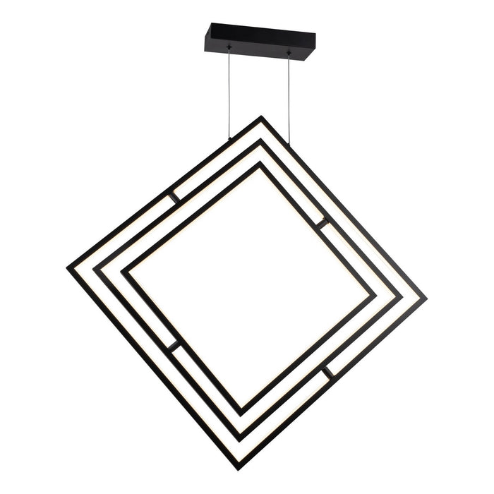 Artcraft AC7624BK LED Chandelier, Black