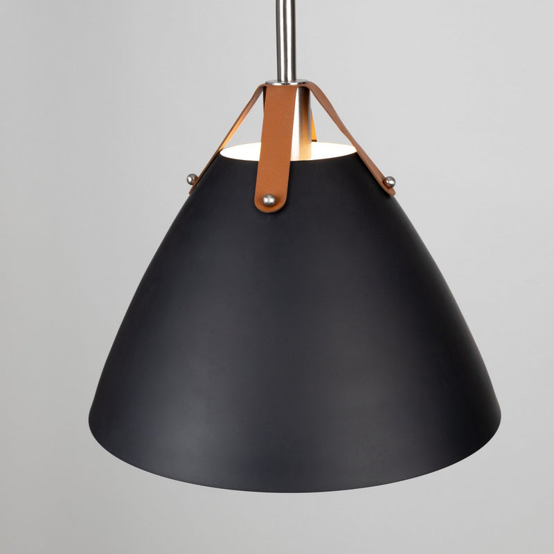 Artcraft SC13327BK One Light Floor Lamp, Black & Brass
