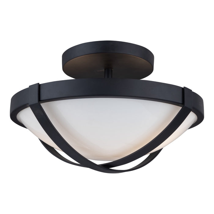 Artcraft AC11703BK Two Light Flush Mount, Black