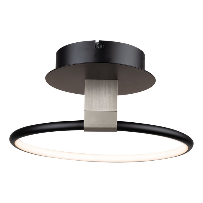Artcraft AC6630NB LED Semi-Flush Mount, Black