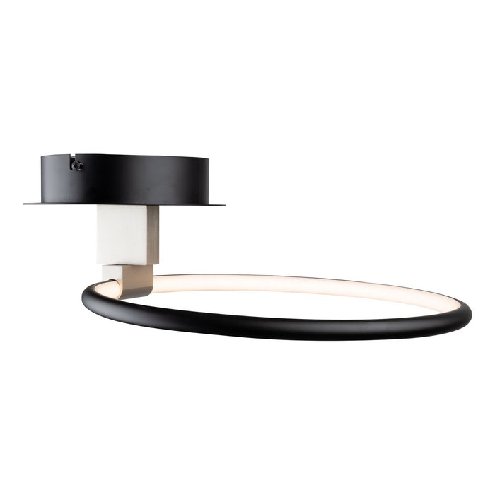 Artcraft AC6630NB LED Semi-Flush Mount, Black