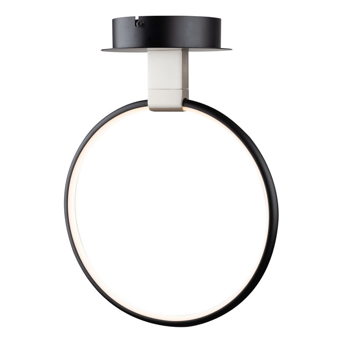 Artcraft AC6630NB LED Semi-Flush Mount, Black