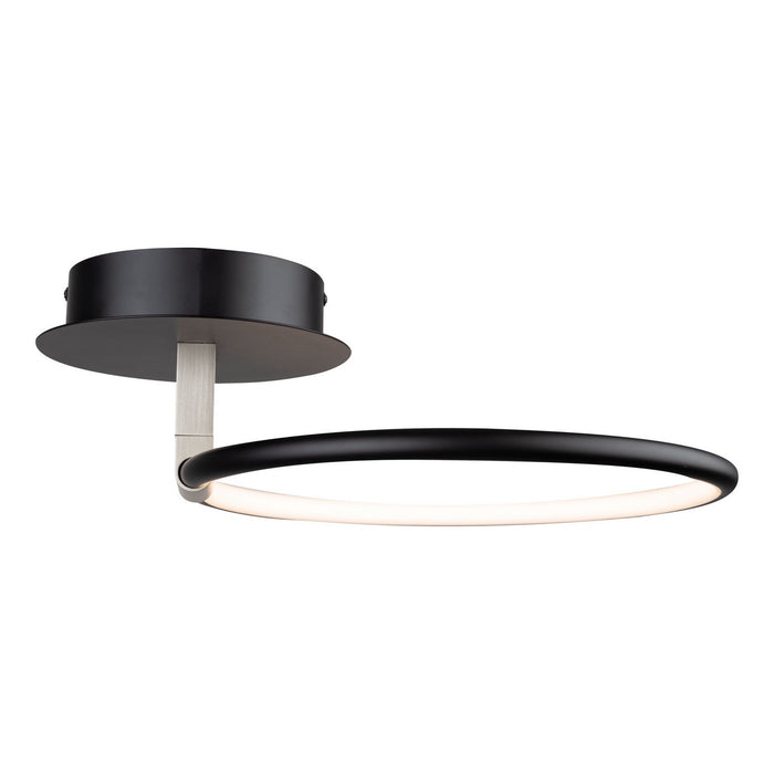 Artcraft AC6630NB LED Semi-Flush Mount, Black