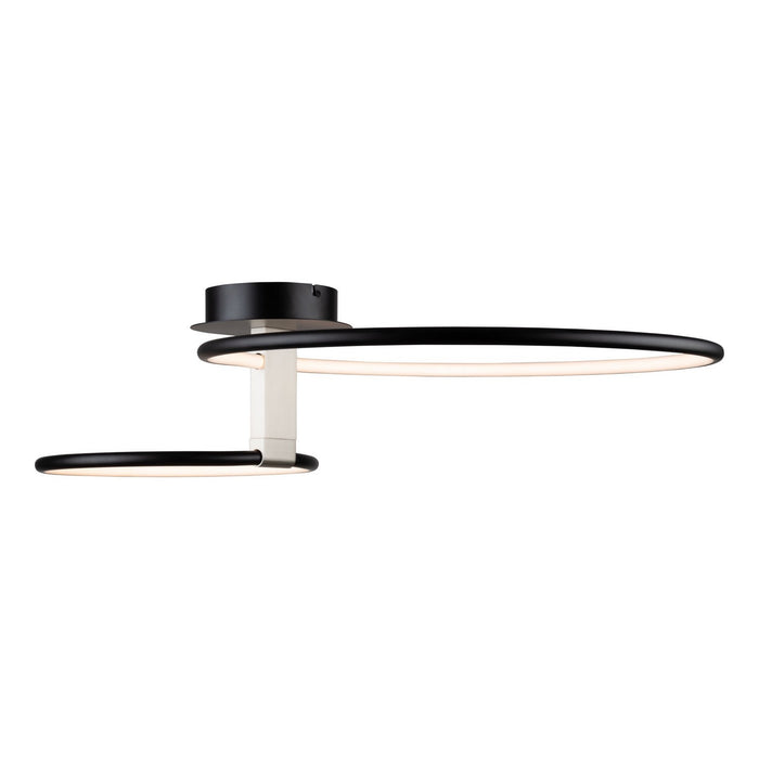 Artcraft AC6632NB LED Semi-Flush Mount, Black