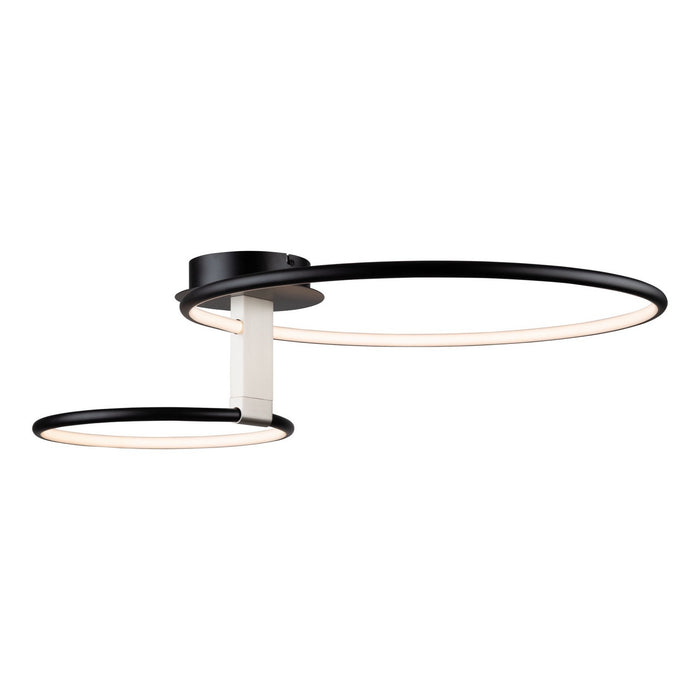 Artcraft AC6632NB LED Semi-Flush Mount, Black
