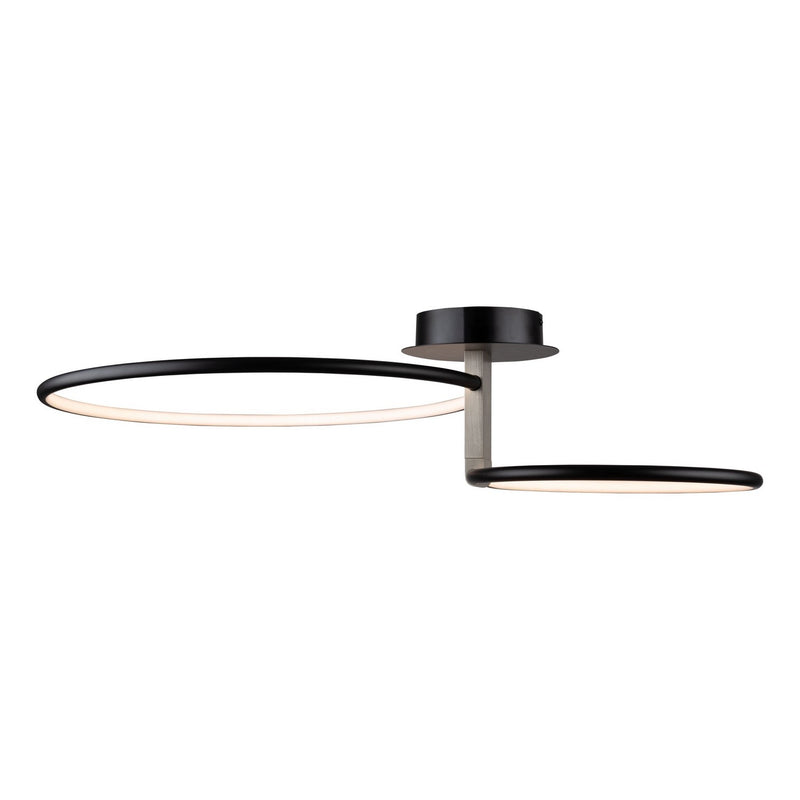 Artcraft AC6632NB LED Semi-Flush Mount, Black
