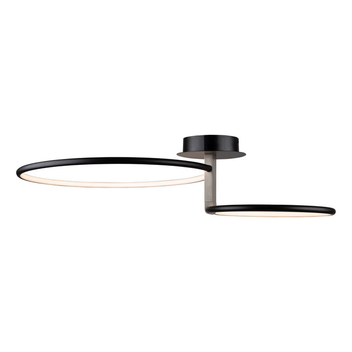 Artcraft AC6632NB LED Semi-Flush Mount, Black