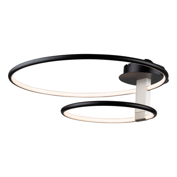 Artcraft AC6632NB LED Semi-Flush Mount, Black