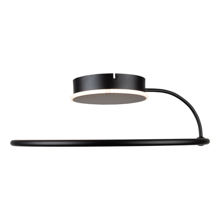 Artcraft AC6633BK LED Semi-Flush Mount, Black