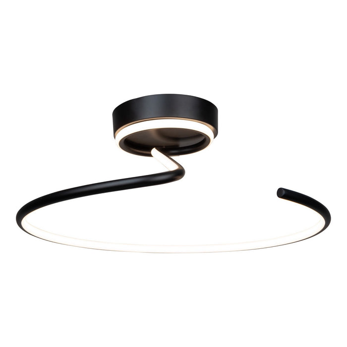 Artcraft AC6633BK LED Semi-Flush Mount, Black