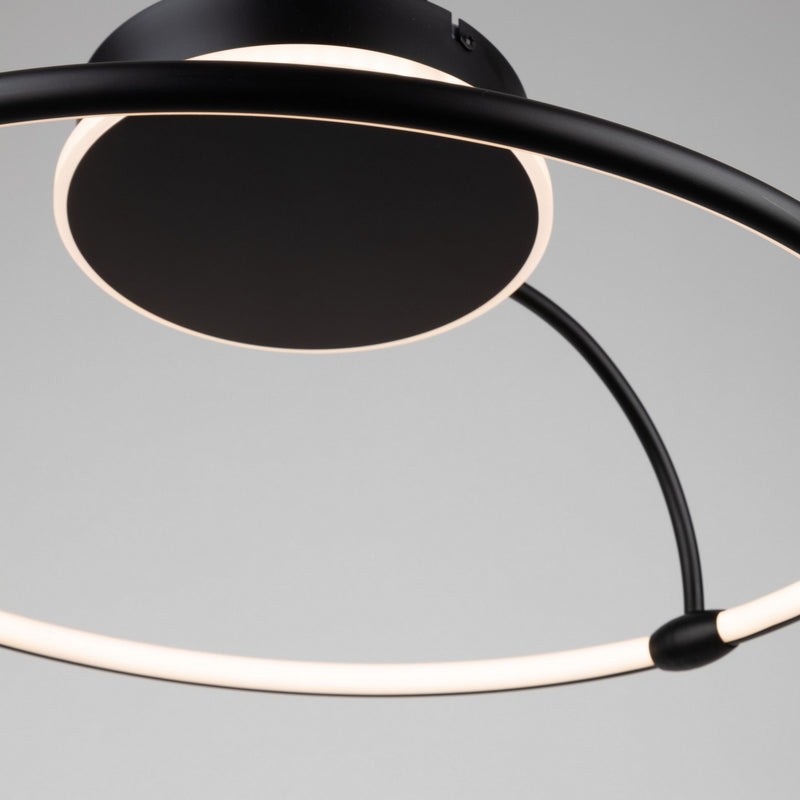 Artcraft AC6633BK LED Semi-Flush Mount, Black