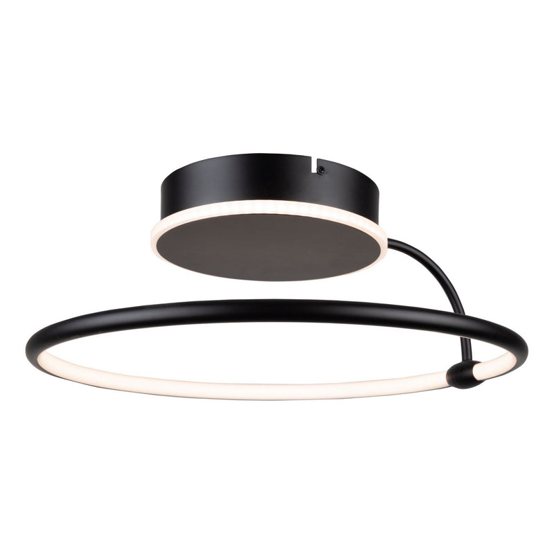 Artcraft AC6631BK LED Semi-Flush Mount, Black
