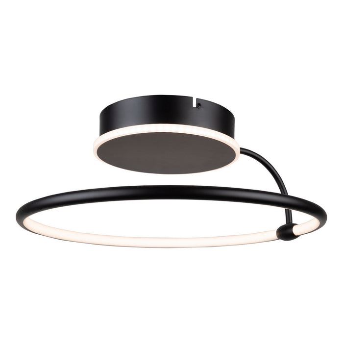 Artcraft AC6631BK LED Semi-Flush Mount, Black