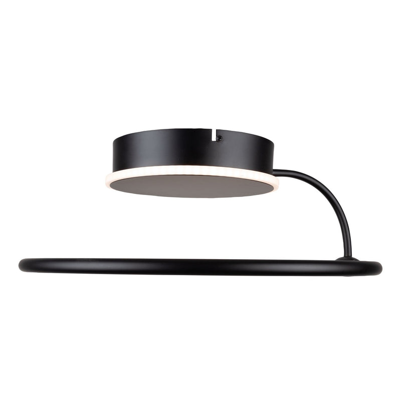 Artcraft AC6631BK LED Semi-Flush Mount, Black