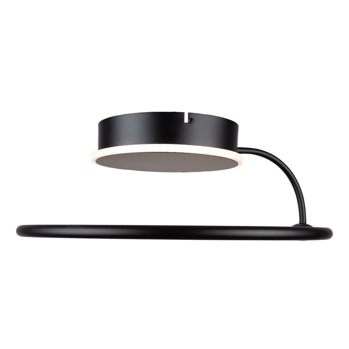 Artcraft AC6631BK LED Semi-Flush Mount, Black