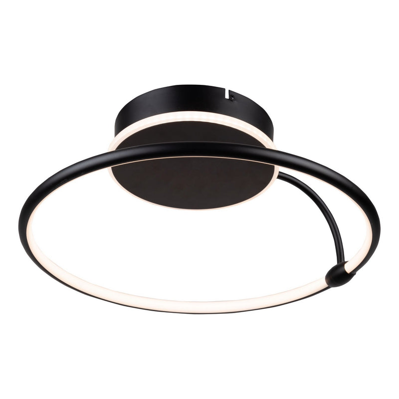 Artcraft AC6631BK LED Semi-Flush Mount, Black