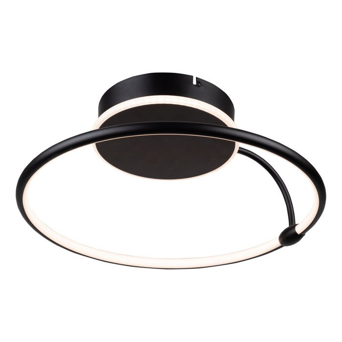 Artcraft AC6631BK LED Semi-Flush Mount, Black