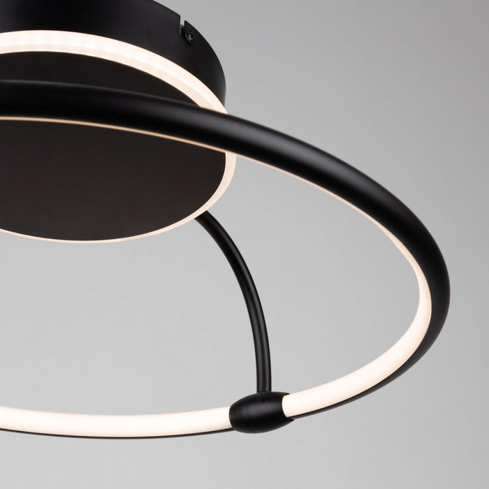 Artcraft AC6631BK LED Semi-Flush Mount, Black
