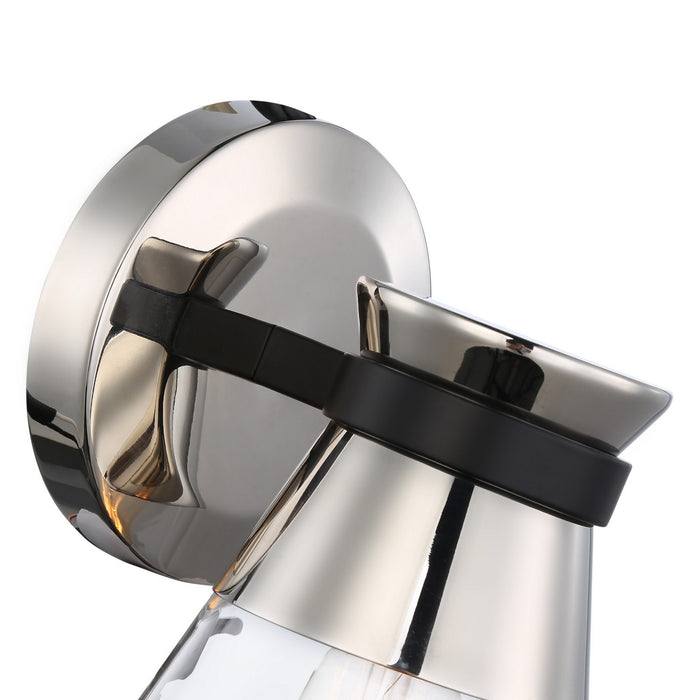 Artcraft AC11801NB One Light Wall Sconce, Polished Nickel