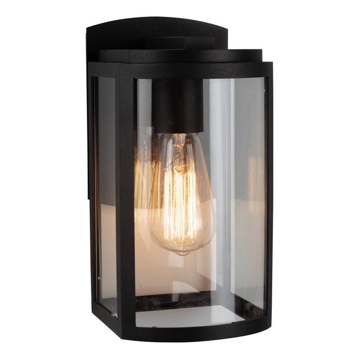 Artcraft AC8690BK One Light Outdoor Wall Mount, Matte Black